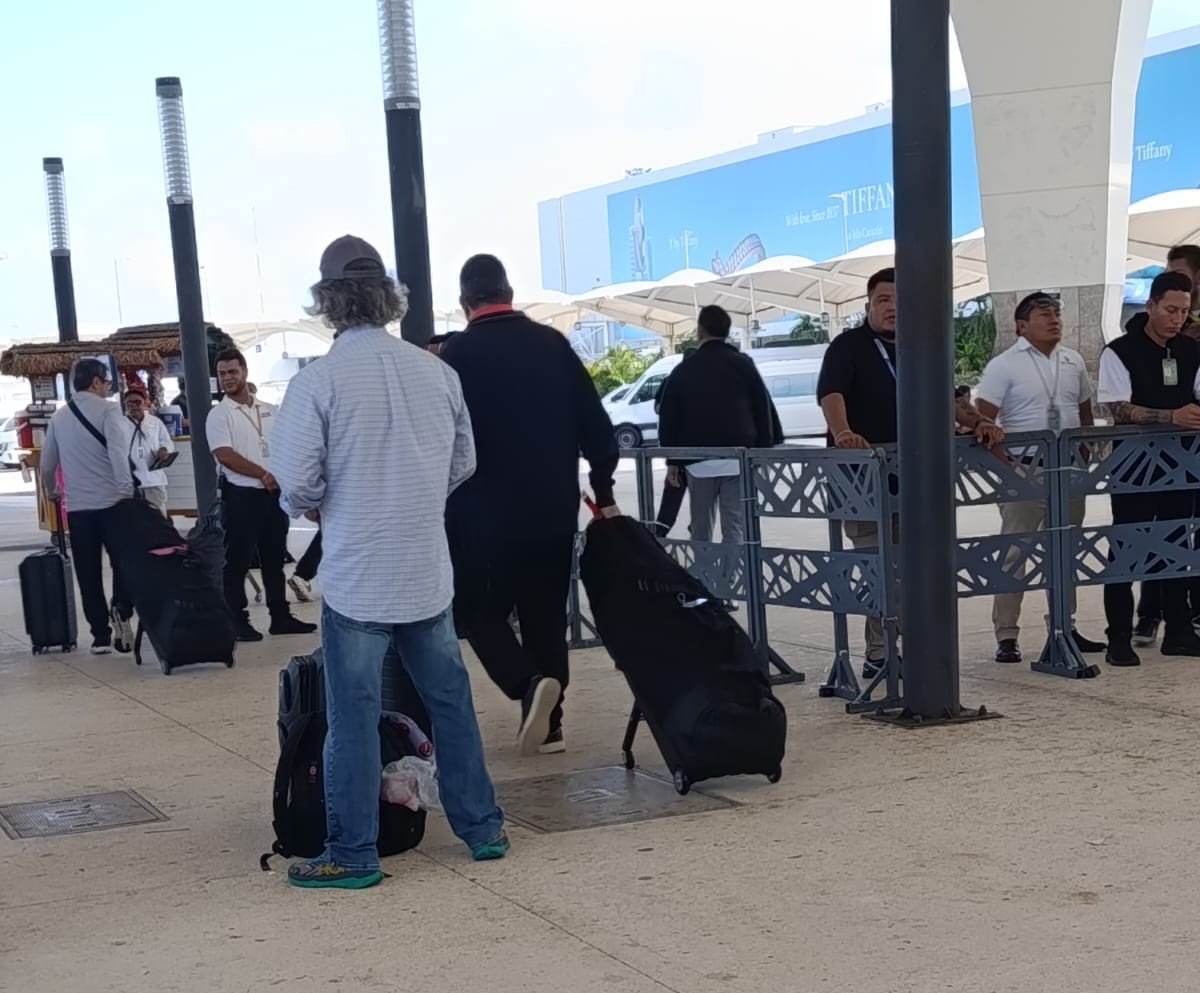 Arrivals at cancun airport